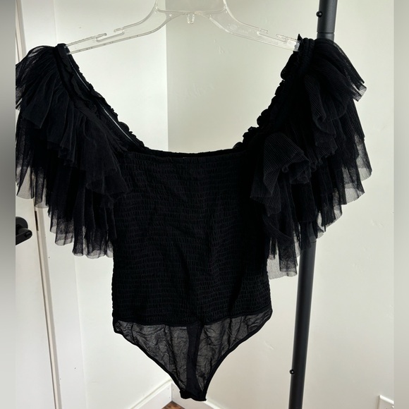 NWOT Free people Intimately FP Kill The Light Bodysuit in Black Sz S NEW - Picture 2 of 7